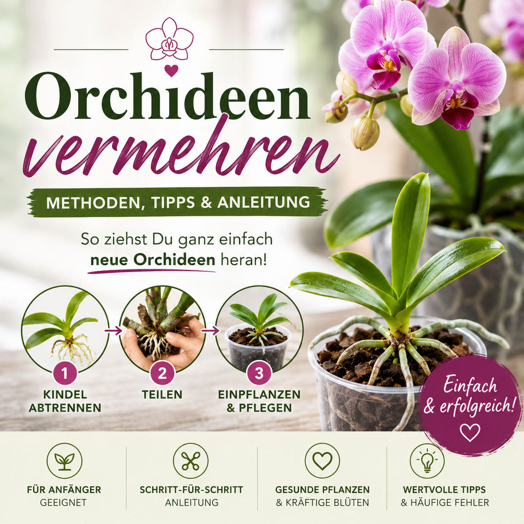 Orchideen vermehren – Die komplette Anleitung für gesunde neue Pflanzen ✓